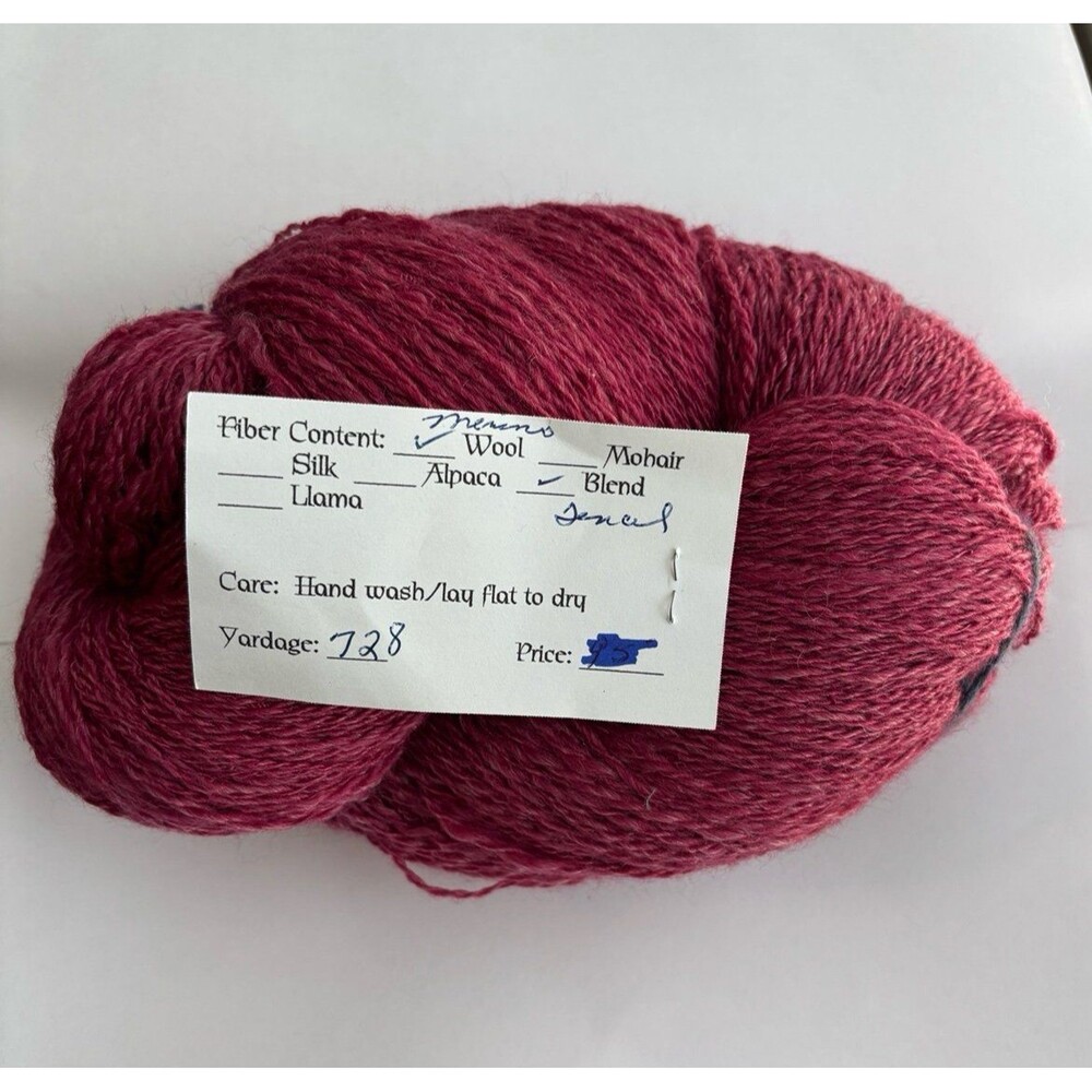 Hand Spun Merino Wool and Tencel Blend Yarn, 728 yards